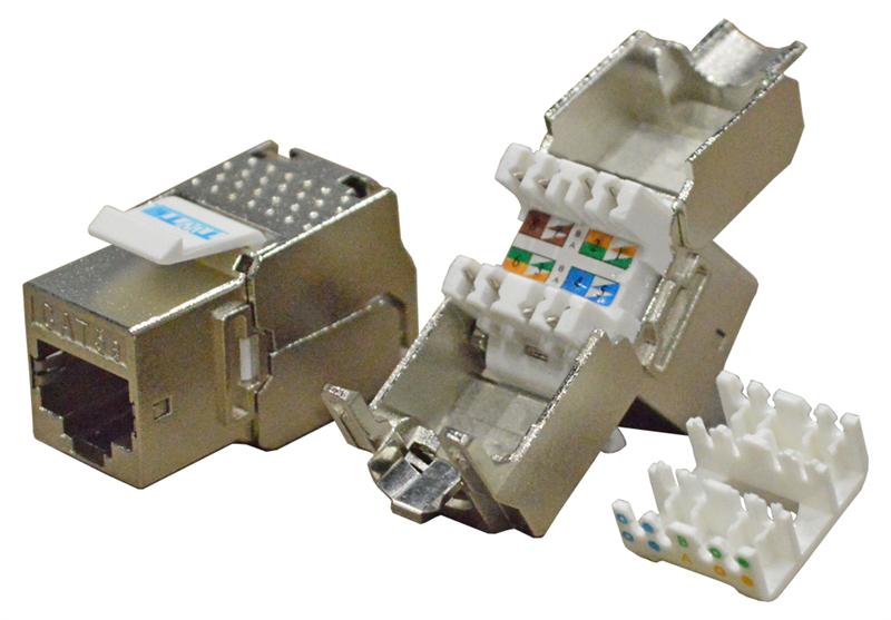  Модуль Keystone RJ45, Cat.5E, STP, 180 градусов