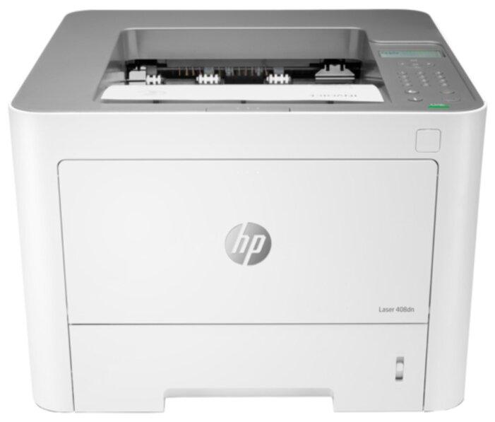 Принтер HP Laser 408dn Printer (A4, 1200dpi, 40ppm, 256Mb, 2 trays 50+250, duplex, USB/GigEth, PCL5, PCLXL, PS, cartridge 3000 pages & Imaging Drum 30K pages in box, repl. Samsung SL-M4020ND)