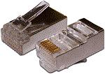  Коннектор RJ45 STP 8P8C, универсальный, cat.5e, 100 шт.