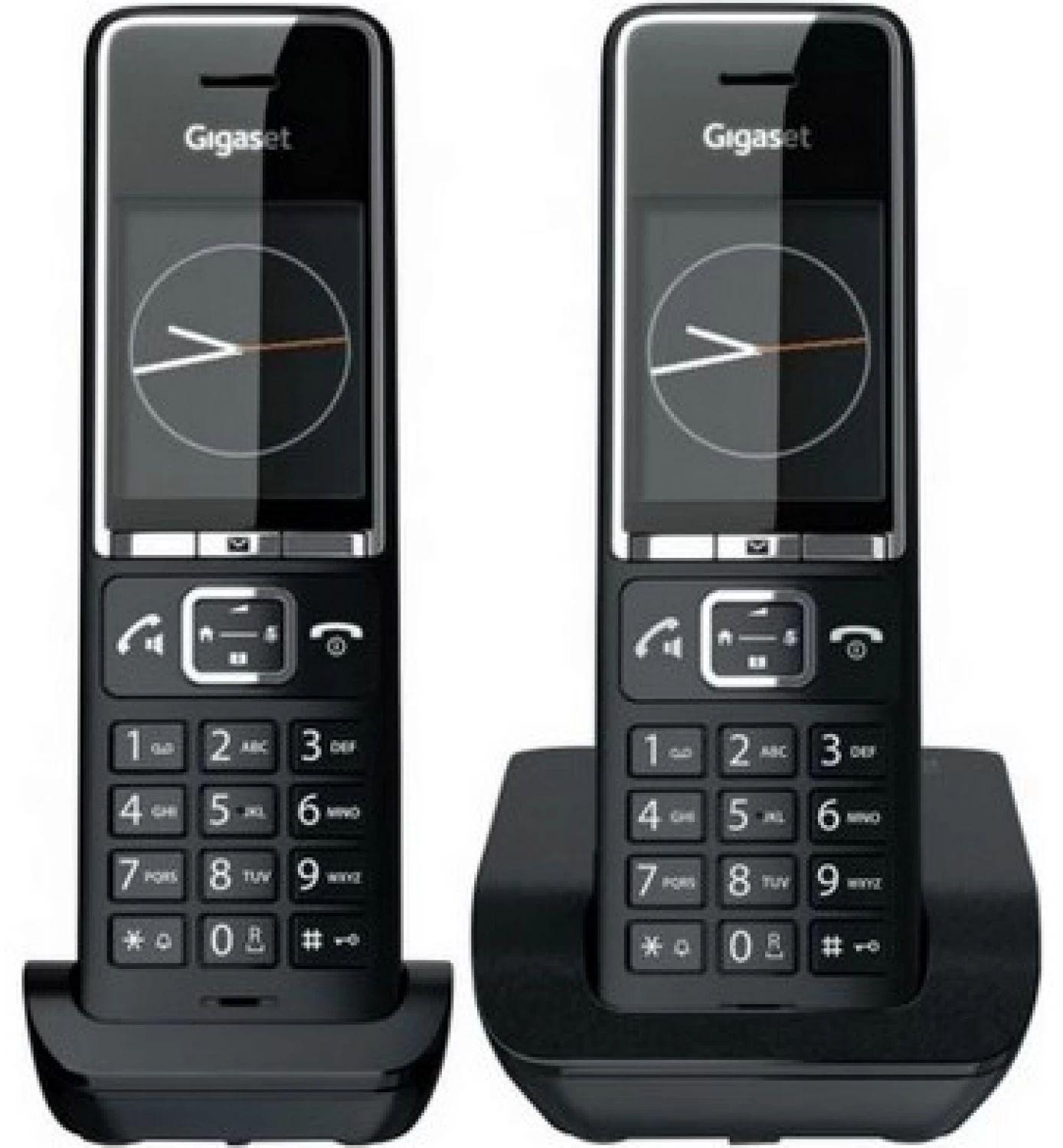 Радиотелефон Gigaset COMFORT 550 DUO RUS BLACK-CHROME