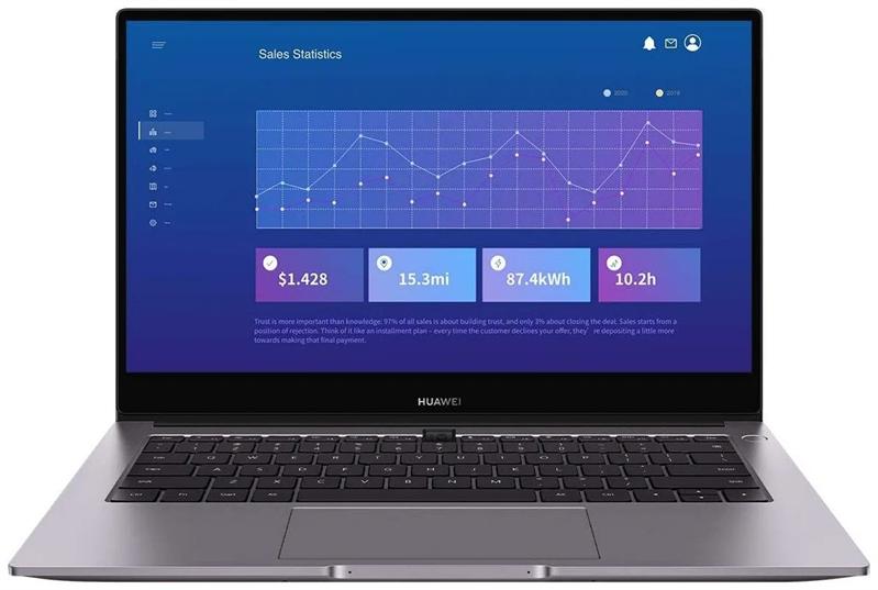 Ноутбук Huawei MateBook B3-520/15.6'' 1920x1080/Intel i7 1165G7/16G/SSD NVMe 512G/72%/TPM/Wi-Fi/Bluetooth/Camera/Win 10 pro/1,56Kg/1y warranty (BohrDZ-WFE9A) (BDZ-WFE9A)