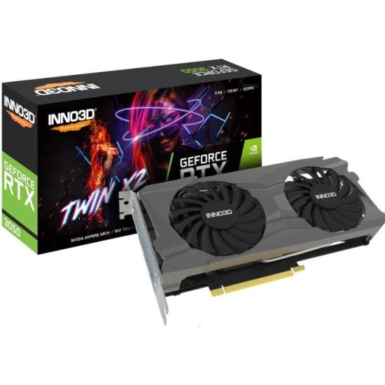 Видеокарта INNO3D RTX 3050 Twin X2 //RTX3050, HDMI, DP*3, 8G,D6