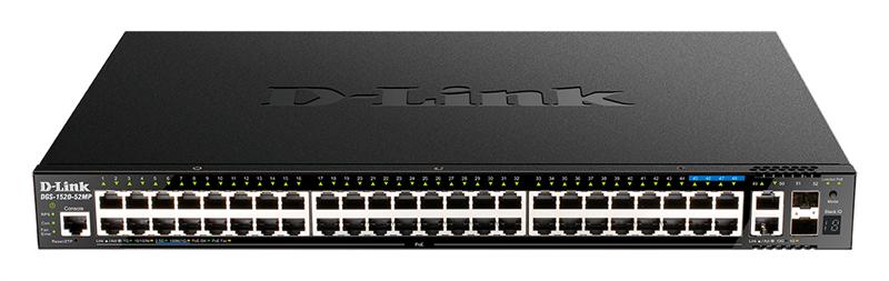 Коммутатор D-Link PROJ Managed L3 Stackable Switch 44x1000Base-T PoE, 4x2.5GBase-T PoE, 2x10GBase-T, 2x10GBase-X SFP+, PoE Budget 370W (740W with DPS-700), CLI, RJ45 Console, RPS