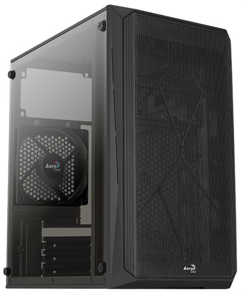 Корпус Aerocool Cs-107-A-BK-v1 (mATX, без БП, Window, USB3.0 x1, USB2.0 x1, 12cm black fan x1)