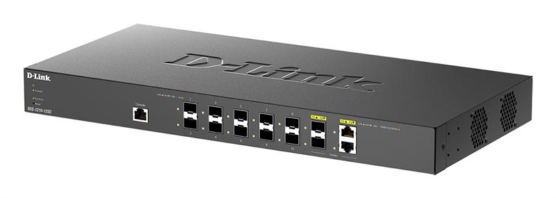 Коммутатор D-Link DXS-1210-12SC/B1A, PROJ L2+ Smart Switch with 10 10GBase-X SFP+ ports and 2 10GBase-T/SFP+ combo-ports.16K Mac address, 240Gbps switching capacity, 802.3x Flow Control, 802.3ad Link Aggregatio