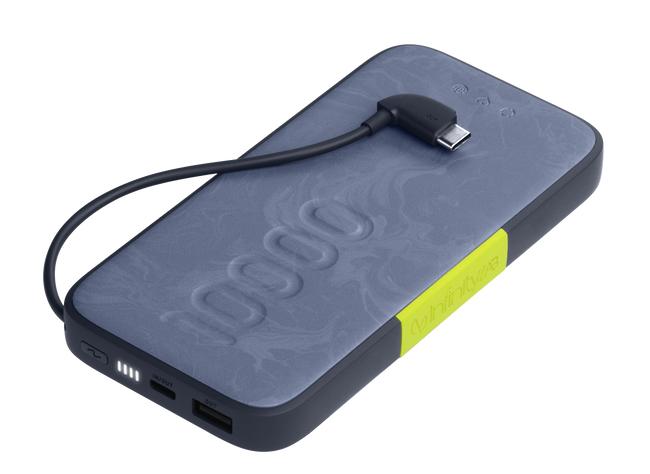  InfinityLab Power Bank InstantGo 10000 Built-in USB-C Cable, 30W, 1xUSB-C, 1xUSB-A, 0.230 кг, цвет синий