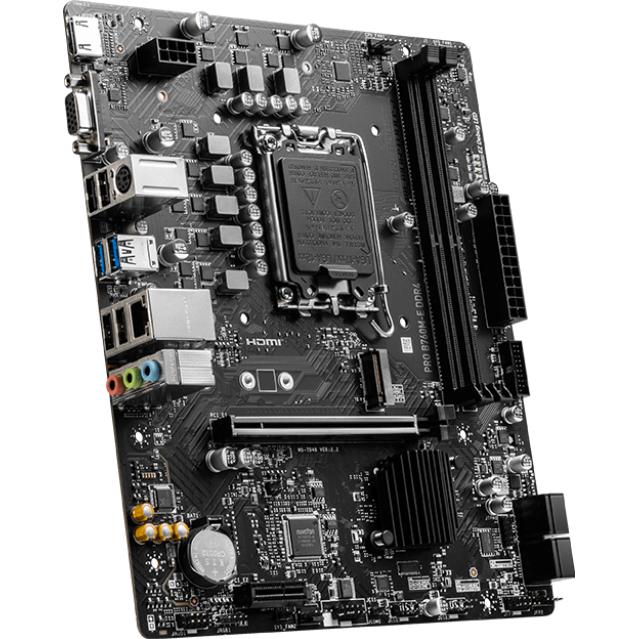 Материнская плата MSI PRO B760M-E DDR4 LGA1700,2DDR4,1PCI-Ex16,1PCI-Ex1,1M.2 Gen4,4SATA3.0,4USB3