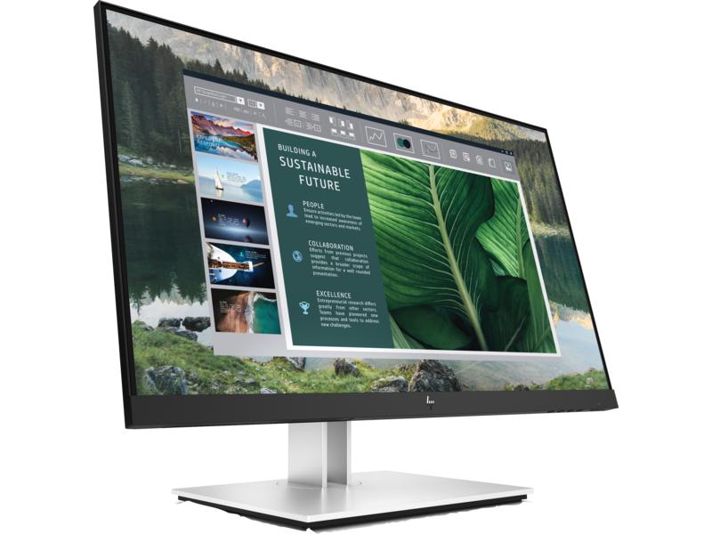 Монитор HP E24u G4 23,8 Monitor 1920x1080, 16:9, IPS, 250 cd/m2, 1000:1, 5ms, HDMI, USB-C, USB, DisplayPort, 50/60 Hz, Silver (нет евровилки, опция)