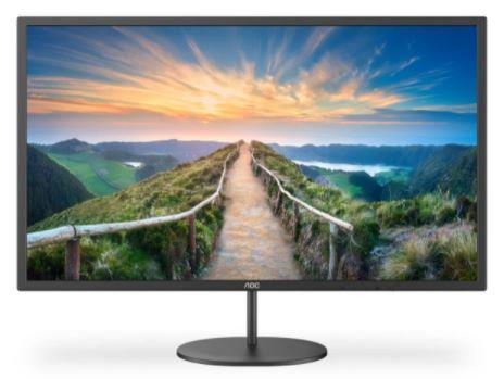 Монитор 31,5" AOC Q32V4 2560x1440@75Hz IPS LED 16:9 4ms HDMI DP 20M:1 1200:1 178/178 250cd Speakers HAS Tilt Swivel Black