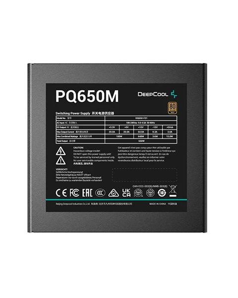 Блок питания Deepcool PQ650M (ATX 2.4, 650W, Full Cable Management, PWM 120mm fan, Active PFC, 80+ GOLD) RET