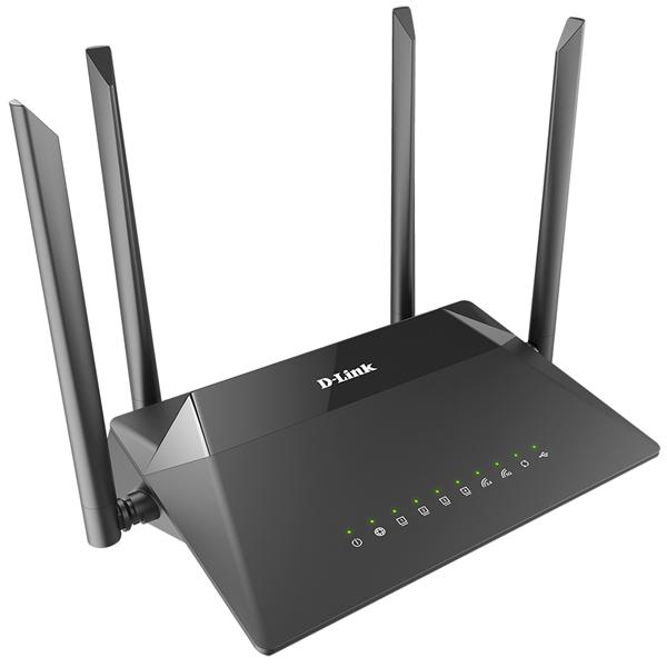 Роутер D-Link DIR-853/URU/R3A, Wireless AC1300 2x2 MU-MIMO Dual-band Gigabit Router with 1 10/100/1000Base-T WAN port, 4 10/100/1000Base-T LAN ports and USB 3.0 port.802.11b/g/n compatible, 802.11AC up to 8