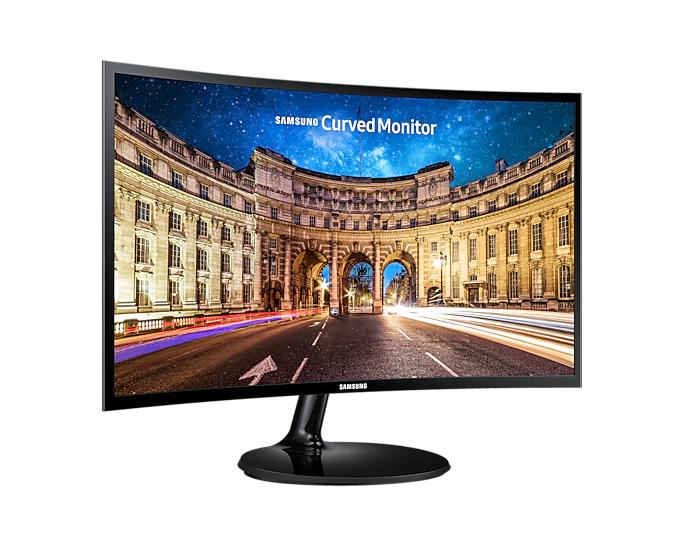 Монитор Samsung 23.5" C24F390FHM VA LED curved 16:9 1920x1080 4ms 250cd 3000:1 178/178 D-Sub HDMI AMD FreeSync 75Hz Tilt VESA Black 1 year