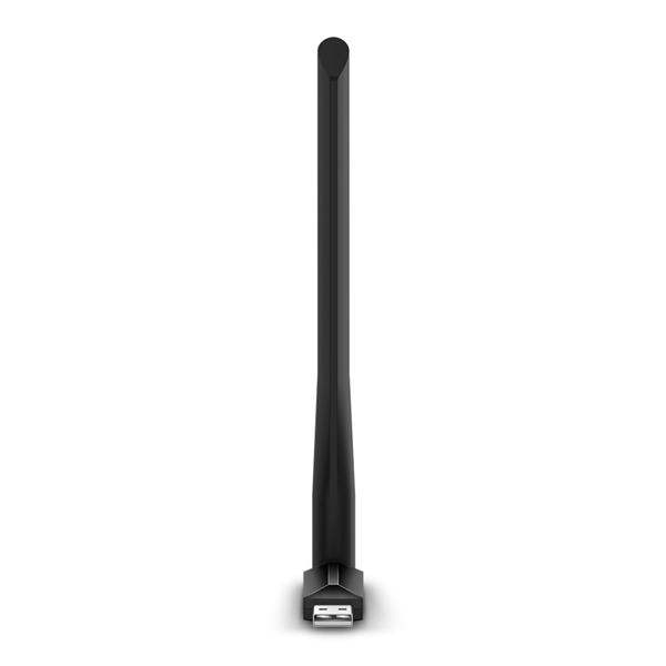  TP-Link Archer T2U Plus, AC600 Двухдиапазонный Wi Fi USB адаптер высокого усиления, до 200 Мбит/с на 2,4 ГГц + до 433 Мбит/с на 5 ГГц, 1 внешняя антенна с высоким коэффициентом усиления, USB 2.0