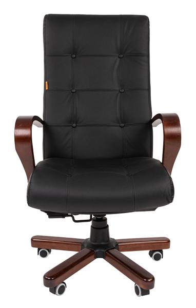 Офисное кресло Chairman 424  WD  Россия    кожа черная
