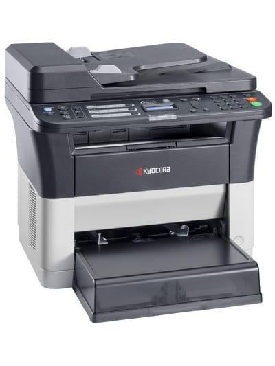  Kyocera FS-1125MFP, P/C/S/F, ч/б лазерный, A4, 25 стр/мин, 1800x600 dpi, 64 Мб, USB 2.0, Network, лоток 250 л., Duplex, автопод., старт.тонер 1000 стр.