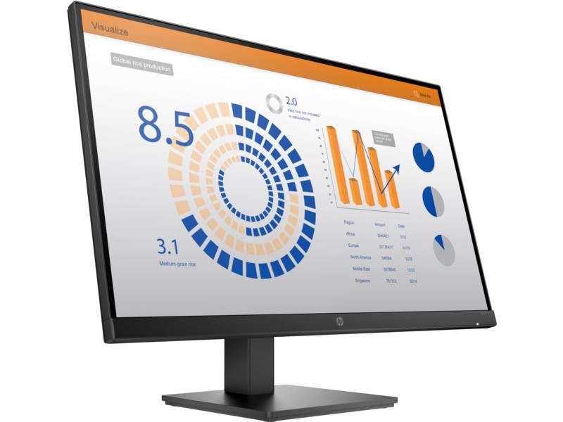 Монитор HP P27q G4 27 Monitor 2560x1440 QHD, IPS, 16:9, 250 cd/m2, 1000:1, 5ms, 178°/178°, HDMI, VGA, Plug-and-Play, height, Black (нет евровилки, опция)