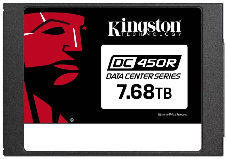 Твердотельный накопитель Kingston Enterprise SSD 7,68TB DC450R 2.5" SATA 3 R560/W504MB/s 3D TLC MTBF 2М 99 000/19 000 IOPS 0,3DWPD  (Entry Level Enterprise/Server) 3 years