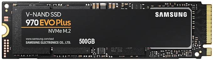 Твердотельный накопитель SSD M.2 (PCI-E NVMe) 500Gb Samsung 970 EVO plus (R3500/W3200MB/s) (MZ-V7S500BW analog MZ-V7E500BW, MZ-V6E500BW) 1year