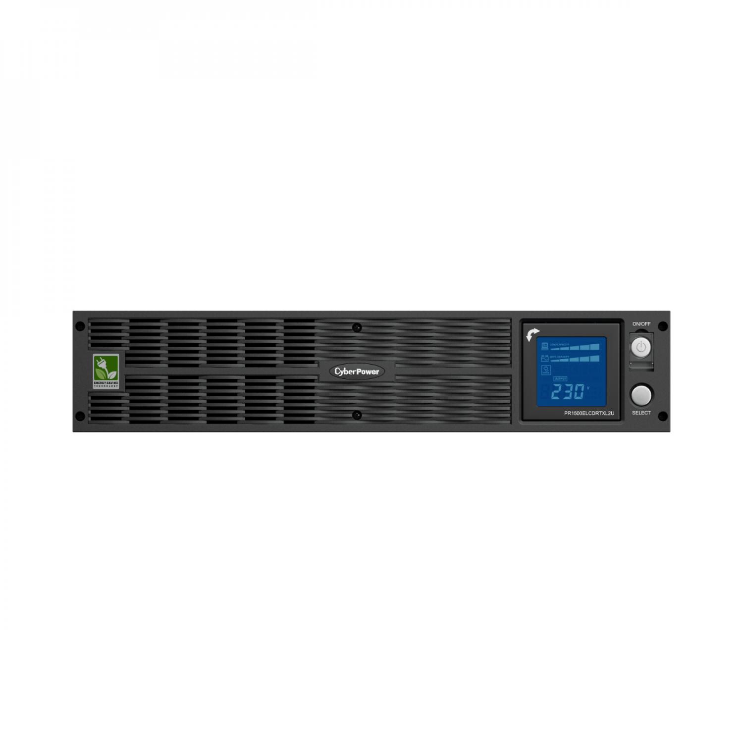Источник бесперебойного питания CyberPower PR1500ELCDRTXL2U Line-Interactive 1500VA/1050W USB/RS-232/Dry/EPO/SNMPslot/RJ11/45/ВБМ  EOL