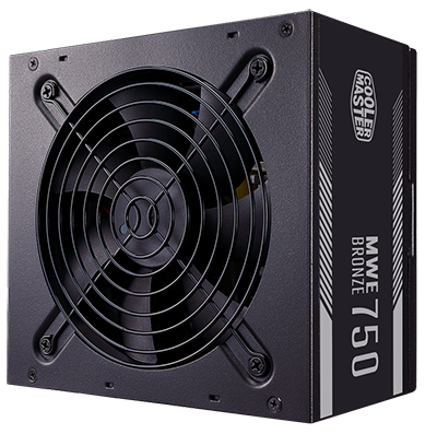 Блок питания Cooler Master MWE Bronze, 750W, ATX, 120mm, 8xSATA, 4xPCI-E(6+2), APFC, 80+ Bronze