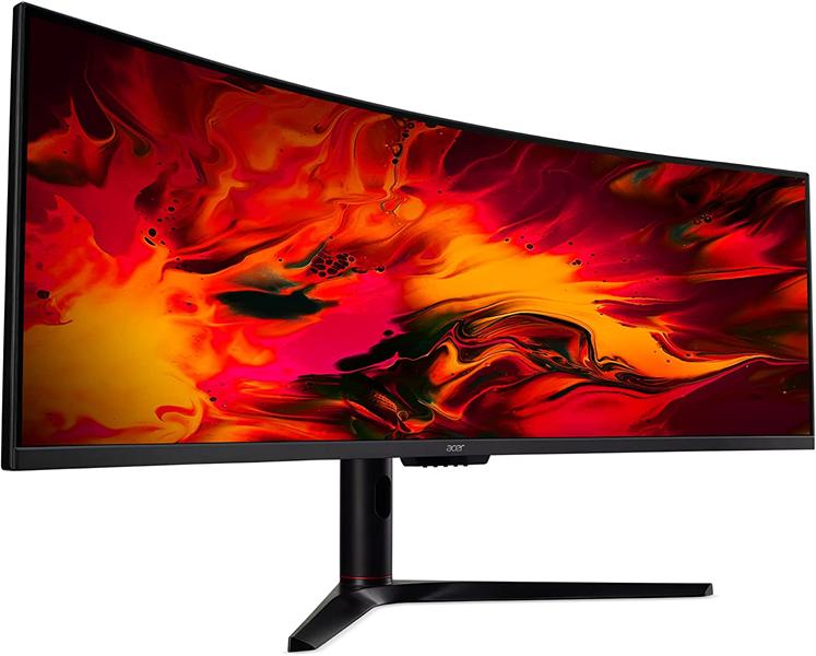 Монитор 49'' ACER Nitro EI491CURSbmiipphx , 5K  32:9, VA, 5120x1440, 4ms, 350 / 400cd, 120Hz, 2xHDMI(2.0) + 2xDP(1.4) + Audio Out, 3Wx2, FreeSync Premium Pro, HDR 400, h.adj 95, Curved 1800R Black