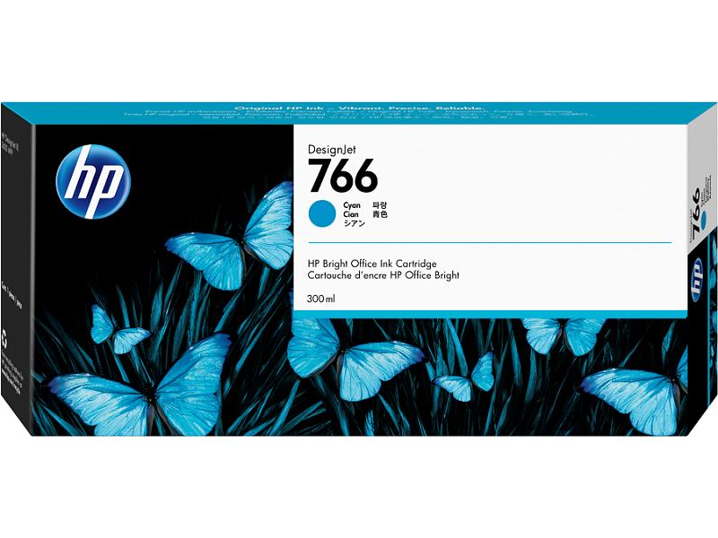 Картридж Cartridge HP 766 для HP DesignJet XL 3600 MFP, 300 мл, голубой