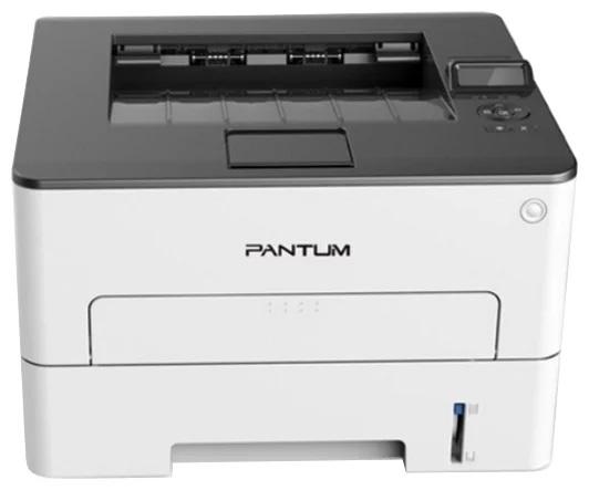 Лазерный монохромный принтер Pantum P3300DN, Printer, Mono laser, А4, 33 ppm (max 60000 p/mon), 350 MHz, 1200x1200 dpi, 256 MB RAM, PCL/PS, Duplex, paper tray 250 pages, USB, LAN, start. cartridge 6000 pages (grey)