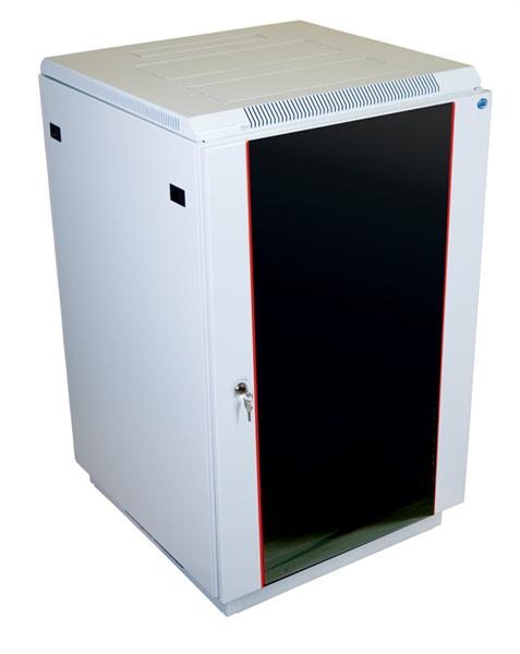  Шкаф телекоммуникационный напольный 22U (600x800) дверь стекло (2 места)