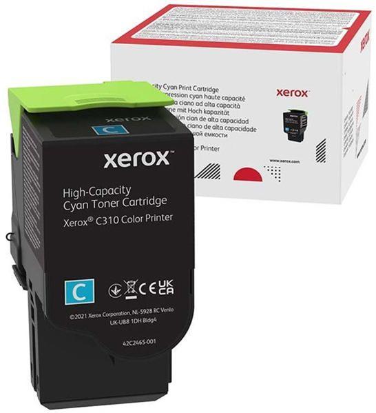  Тонер-картридж Xerox увеличен емк голубой для C310/315 голубой (5.5K стр.)