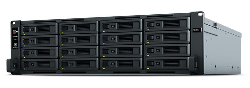 Система хранения данных Synology (Rack3U) 8C2,1Ghz/16Gb (64)/RAID0,1,10,5,6/upto16HP HDDs SATA(3,5'or2,5')upto 40 with 2xRX1217(RP)/2xUSB/4xGE+2x10GE/2xPCIe/iSCSI/2xIPcam(upto90)/2xRPS/no rail/1YW' repl RS4017xs+