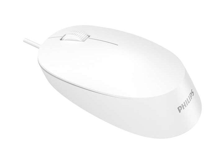 Аксессуары Philips Проводная Мышь SPK7207 3 кнопки, USB 2.0, 1200dpi, Белый