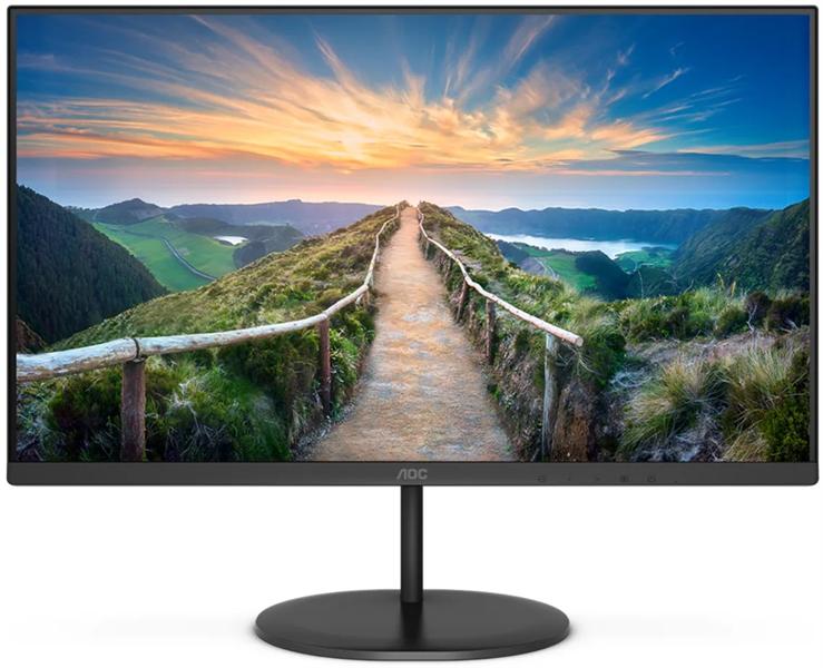 Монитор 27" AOC Q27V4EA 2560x1440@75Гц IPS LED 16:9 4ms HDMI DP 20M:1 1000:1 178/178 250cd Tilt Speakers Black