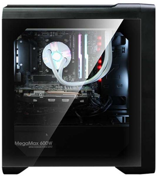 Корпус ZALMAN M3 PLUS RGB, MATX, BLACK, WINDOW, 2x3.5", 3x2.5", 1xUSB2.0, 1xUSB3.0, FRONT 3x120mm RGB, REAR 1x120mm (существенное повреждение коробки)