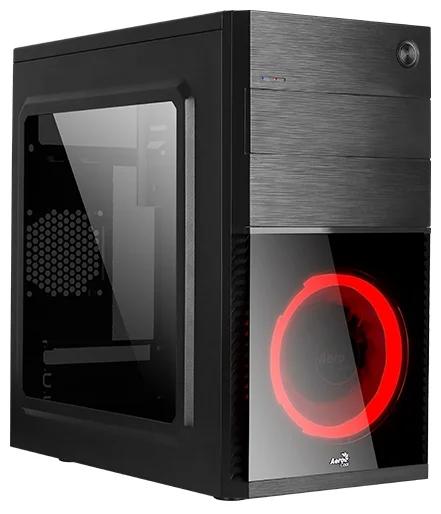 Корпус Aerocool Cs-105 Red (mATX, без БП, 1x USB3.0, 1x USB2.0, 1x 12cm red LED front fan)