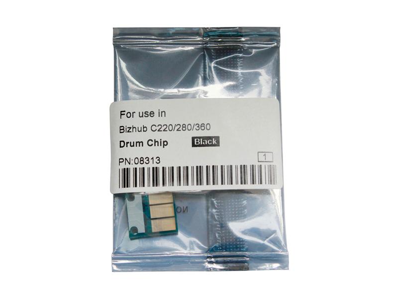 Чипы Чип драм-юнита для KONICA MINOLTA Bizhub C220/C280/C360 (CET) Black, (WW), 120000 стр., CET8313