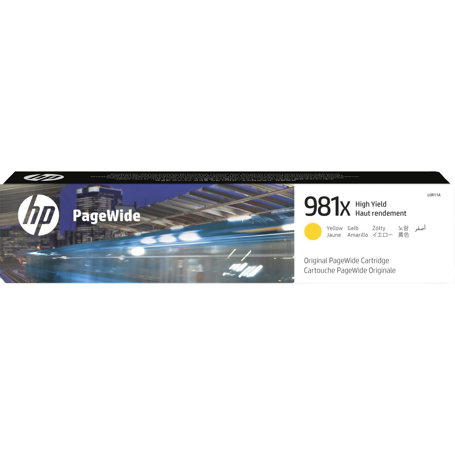 Картридж Cartridge HP 981X для PageWide, желтый (10 000 стр.)