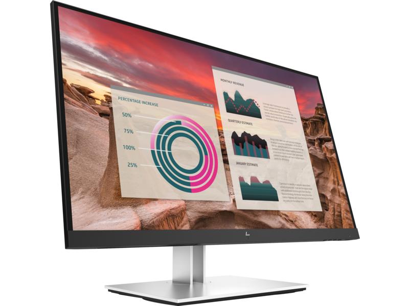 Монитор HP E27u G4 27 Monitor 2560x1440, 16:9, IPS, 250 cd/m2, 1000:1, 5ms, HDMI, USB-C, USB, DisplayPort, 50/60 Hz, Silver (нет евровилки, опция)