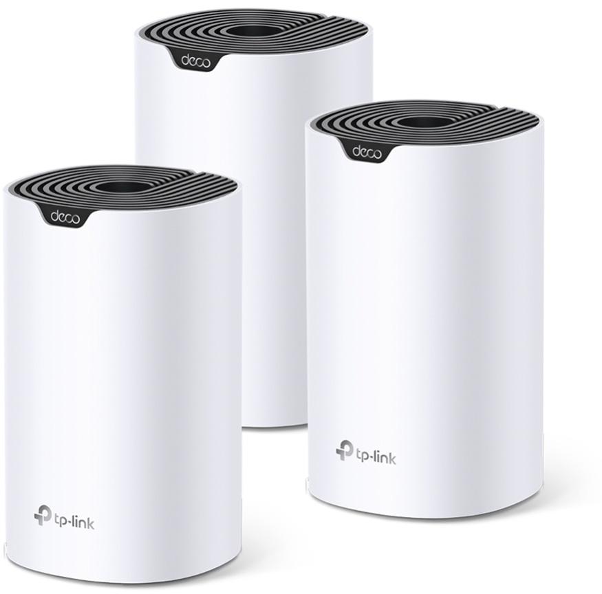  TP-Link Deco S4(3-pack), AC1200 Домашняя Mesh Wi-Fi система, 3 устройства, до 300 Мбит/с на 2,4 ГГц + до 867 Мбит/с на 5 ГГц, 2 встр. антенны, 2 гиг. порта (WAN/LAN)