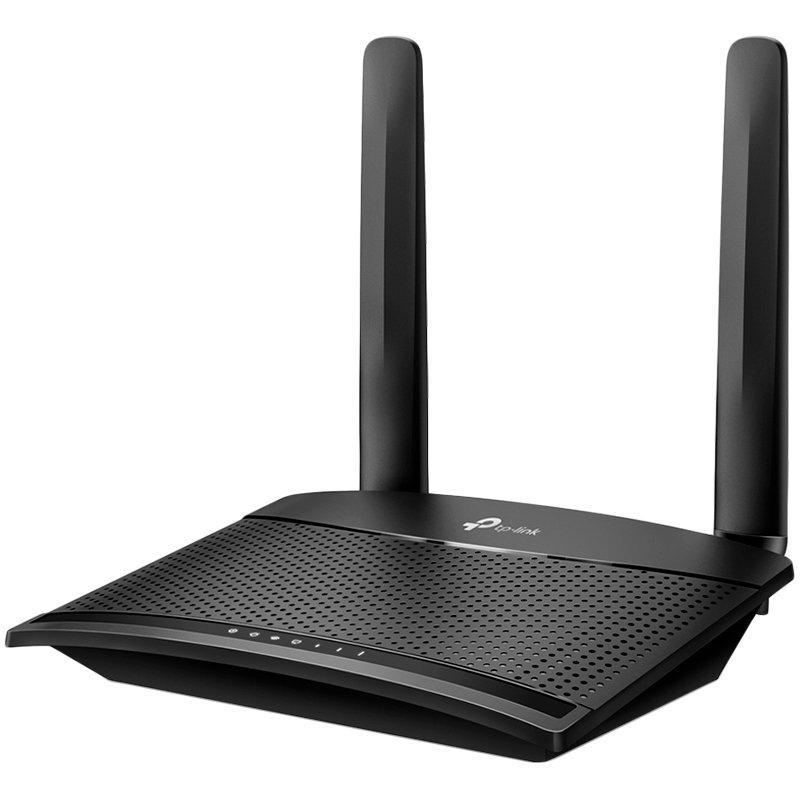  TP-Link TL-MR100, N300 Wi-Fi роутер со встроенным модемом 4G LTE до 150 Мбит/с, до 300 Мбит/с на 2,4 ГГц, 4G Cat4 до 150/50 Мбит/с, 2 антенны, 1xLAN 100 Мбит/с, 1xWAN/LAN 100 Мбит/с