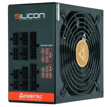 Блок питания Chieftec Silicon SLC-750C (ATX 2.3, 750W, 80 PLUS BRONZE, Active PFC, 140mm fan, Full Cable Management) Retail