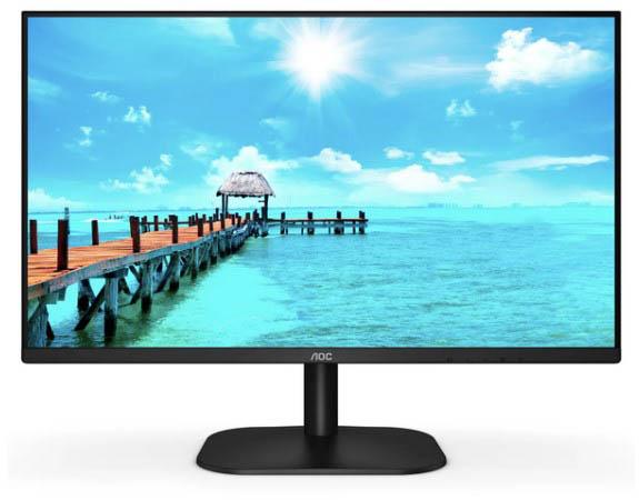 Монитор 27" AOC 27B2AM 1920x1080@75Гц VA LED 16:9 4ms VGA HDMI 20M:1 4000:1 178/178 250cd Tilt Speakers Black