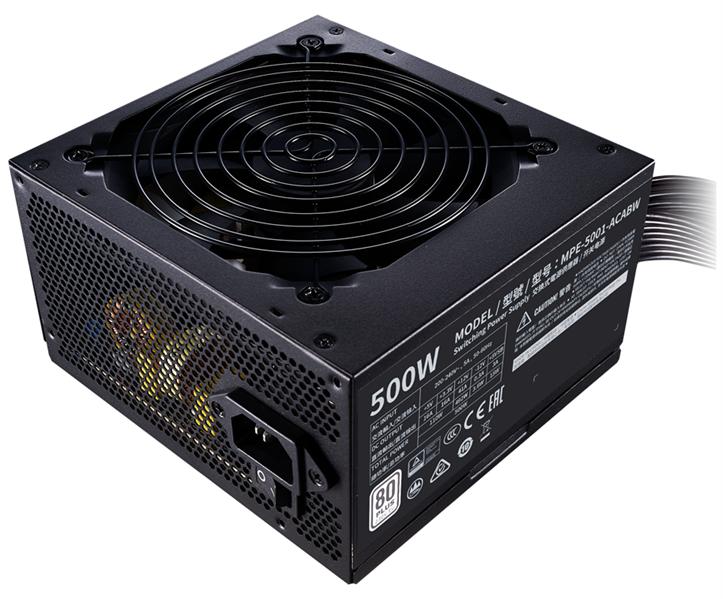 Блок питания Cooler Master MWE White, 500W, ATX, 120mm, 6xSATA, 2xPCI-E(6+2), APFC, 80+ White