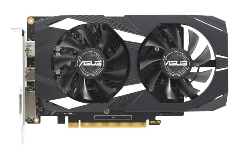 Видеокарта ASUS TUF-GTX1650-O4GD6-P-V2-GAMING//GTX1650 DVI HDMI DP 4G D6; 90YV0GX2-M0NA00