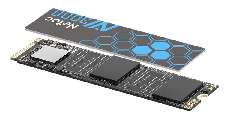 Ssd накопитель Netac SSD NV3000 250GB PCIe 3 x4 M.2 2280 NVMe 3D NAND, R/W up to 3000/1400MB/s, TBW 150TB, with heat sink, 5y wty