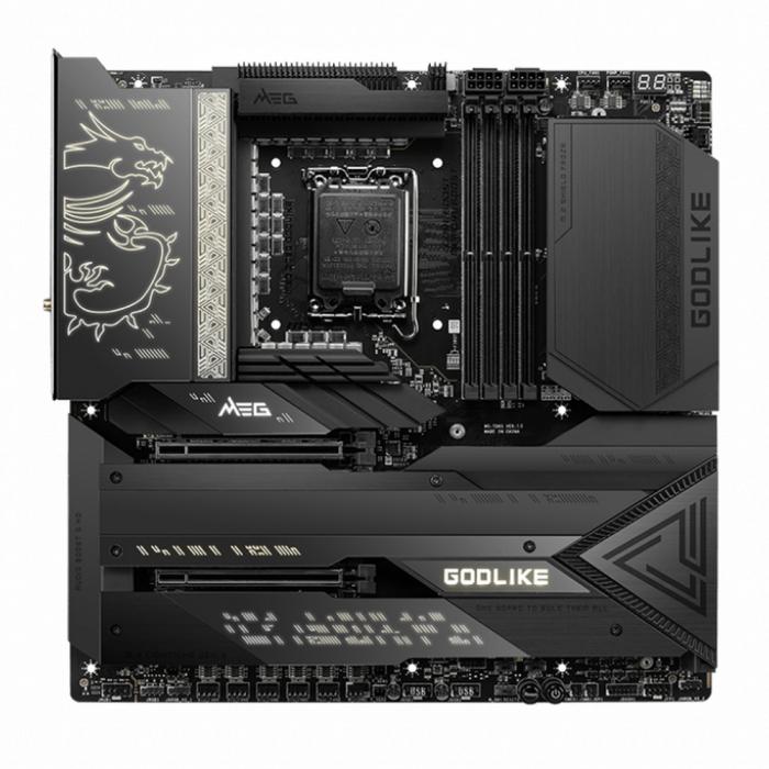 Материнская плата MSI MEG Z790 GODLIKE LGA1700,4DDR5,2PCI-Ex16,7 M.2,2USB3.2 Gen2x2,7USB3.2 Gen2