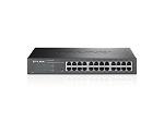  TP-Link 24-портовый гигабитный Easy Smart коммутатор, 24 порта RJ45 10/100/1000 Мбит/с, VLAN на базе MTU/порта/тэга, QoS, IGMP Snooping, 1U 13-дюймовый