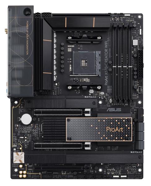 Материнская плата ASUS PROART X570-CREATOR WIFI, Socket AM4, X570, 4*DDR4, CrossFireX, HDMI + DP, SATA3 + RAID, Audio, Gb LAN, USB 3.2*10, USB 2.0*3,ATX ; 90MB18Z0-M0EAY0