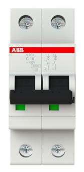  Выключатель автом. 2п 10А C 6кА S202 C10