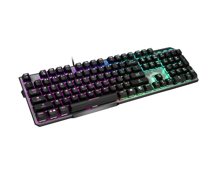 Клавиатура проводная Gaming Keyboard MSI VIGOR GK50 ELITE, Wired, Mechanical, with Kailh WHITE BOX Switch, IP56, Multi-layer RGB lighting effects, Black