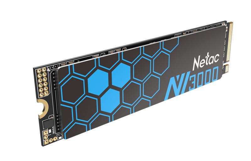 Ssd накопитель Netac SSD NV3000 250GB PCIe 3 x4 M.2 2280 NVMe 3D NAND, R/W up to 3000/1400MB/s, TBW 150TB, with heat sink, 5y wty